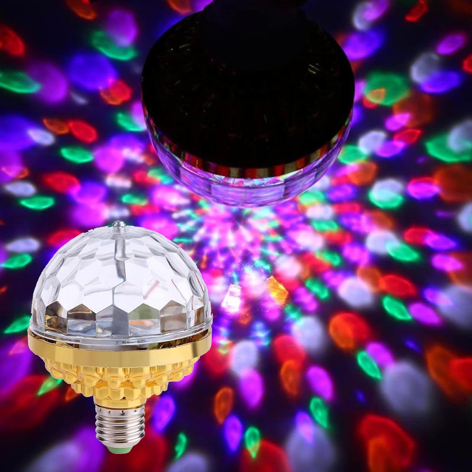 thumbnail interactive-video image 1 of Ratfeit Colorful Rotating Magic Ball Light Colorful Disco Rotating 1 of 1