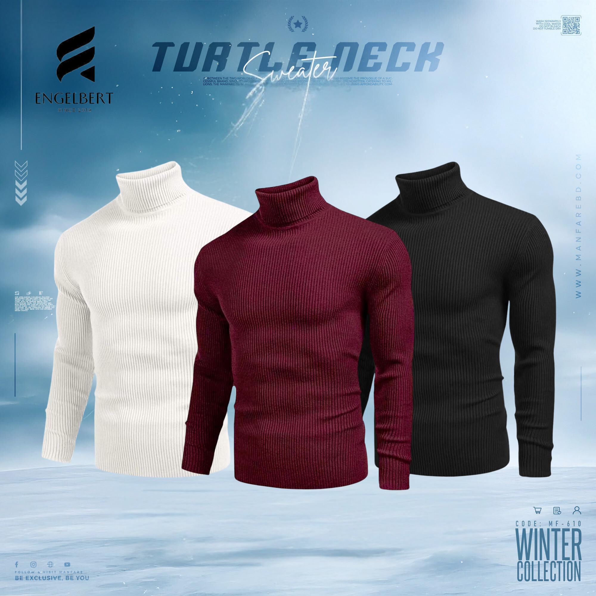 Turtle Neck T-shirts 3 pieces Exclusive combo - resellKori