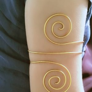 Spiral arm cuff/ arm bracelet/ Baju/ Baju bondhon