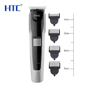 HTC AT-538 Hair & Beard Trimmer – Rechargeable, Stainless Steel Blade, Cordless Use