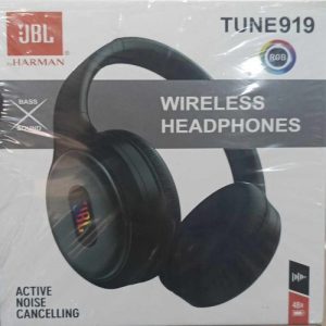 JBL Harman Tune 919 RGB Wireless Bluetooth Headphones – Deep Bass & RGB Light