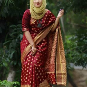 সফট সিল্ক কাতান শাড়ি