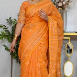 স্কিন প্রিন্ট এর শাড়ি