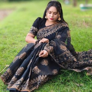 স্কিন প্রিন্ট এর শাড়ি