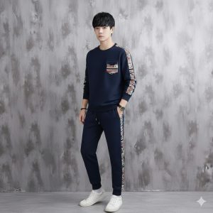 Cotton T-shirt and Trouser Set