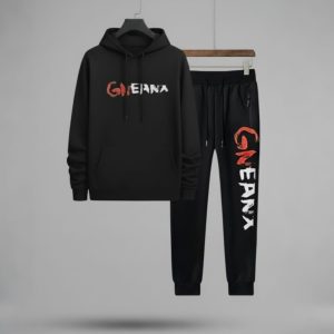 Men's Stylish Hoodie & Stylish Winter Trouser Set (2Pcs)