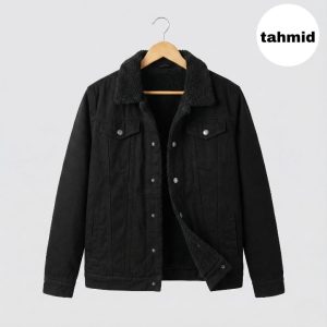 Premium Denim Sherpa Lined Jacket | Ultra Warm & Stylish Winter Jacket for Men