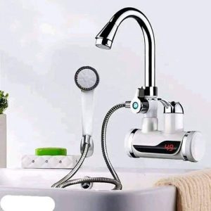 Electric Digital Display Instant Hot Water Tap With Hand Shower