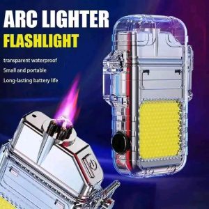 Rechargeable Lighter with an integrated Flashlight