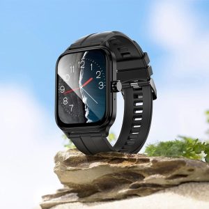 Hoco Y27 Smart Sports Watch (Call Version) – 1.95" TFT Display, Bluetooth Calling, Heart Rate Monitor, Multi-Sport, IPX4 Waterproof