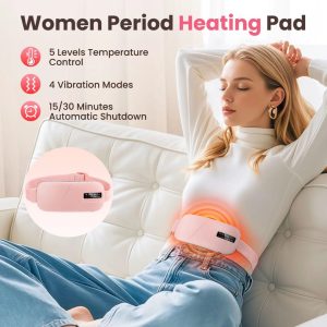 Menstrual Heating Pad – Electric Heat Therapy Belt for Period Pain Relief & Cramps (Reusable)