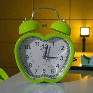 Stylish Apple-Shaped Alarm Clock