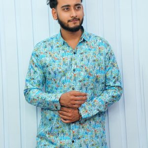 Digital Print Cotton Shirt