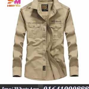 Difance Solid Shirt For Men