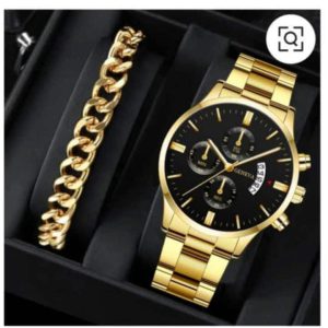 Premium Quality Waterproof Watch Set & Bracelet FREE