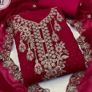 Embroidary Georjet Three Piece