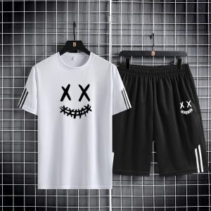 Mash T-Shirt and Short Pant Set For mens