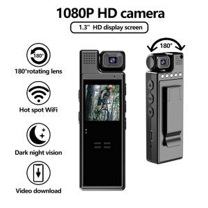 L9 Portable Body Camera 180° Rotating Lens Night Vision