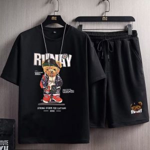 Mash T-Shirt and Short Pant Set For men
