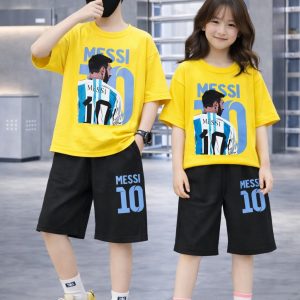 Premium Drop Shoulder Boys T-Shirt & Pant Set Combo