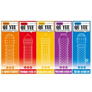 Silicone Condom Crystal Set Size Small