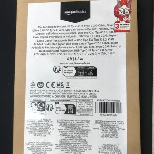 Amazon Basics Type C to C Charging Cable 6ft Long