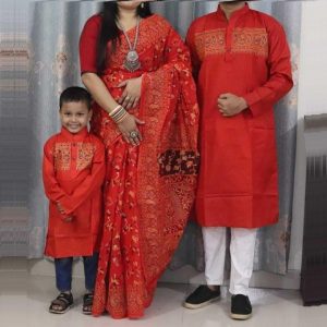 বাচ্চা সহ কাপড় ড্রেস