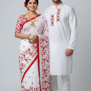 Premium Sharee Panjabi Couple Dress.