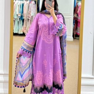 Digital Print Three Piece,-