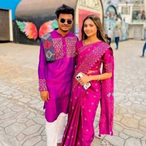 Sharee Panjabi Couple Dress: