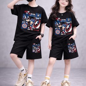 Drop Shoulder Baby TShirt and Pant Set.