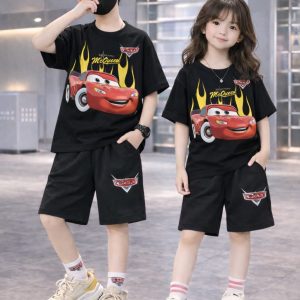 ,Drop Shoulder Baby TShirt and Pant Set