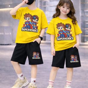 Drop Shoulder Baby TShirt and Pant Set