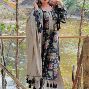 Digital Print Three Piece,