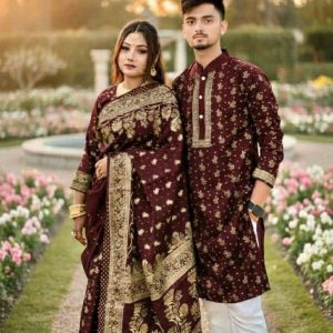 Sharee Panjabi Couple Dress with Blouse Piece