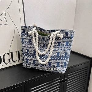 Floral canvas bag