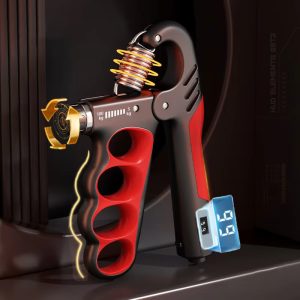 Hand Gripper - 100KG with Counter. Adjustable Grip Strength Trainer for Gym, Wrist & Forearm Workout, Finger Gripper for Hand Exercise, Non-Slip Metal Gripper for Men & Women