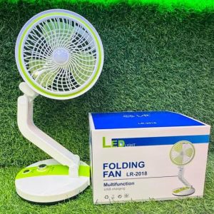 LR 2018 Rechargeable Folding Table Fan with Light