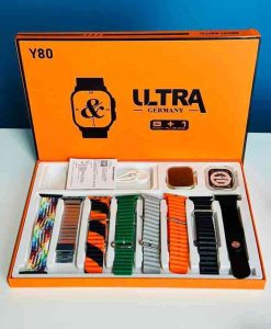 Y80 Ultra Smart Watch (8 Strap + Big Metal Chain)