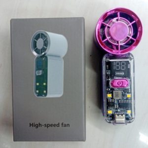 High-Speed Handheld Transparent Fan