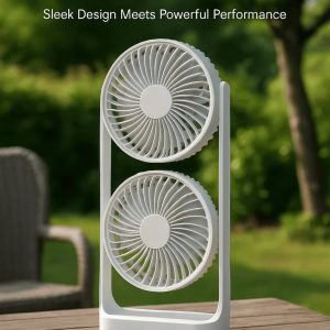 Double-Head High Wind Air Circulation Desktop Portable Fan