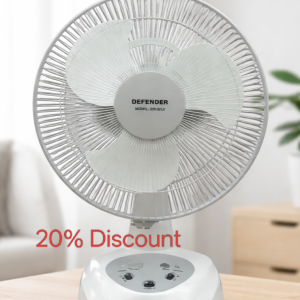 DEFENDER AC/DC, Rechargeable Fan