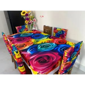 China Premium 3D Print Table Cloth Set 5