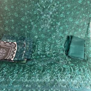Pakistani inspired cotton three piece