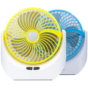 JY Super lithium rechargeable mini table fan with LED light - (JY-1880)
