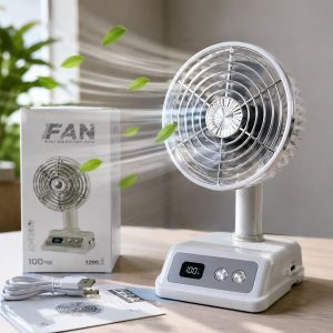 কমপ্যাক্ট ডিজাইনের Powerful Mini Fan — অফিস ডেস্ক বা পড়ার টেবিলের জন্য বেস্ট।