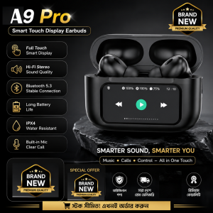 Smart A9 Pro Touch Display Earbuds | Anc + Enc | Limited Stock!