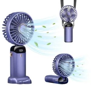 LED Digital Display Mini Fan