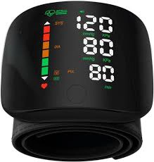 Wrist blood pressure monitor black