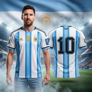 🇦🇷⭐⭐⭐ বিশ্বচ্যাম্পিয়নদের জার্সি এখন আপনার হাতে! 🔥 💙 "Messi 10" Argentina Champion Jersey
